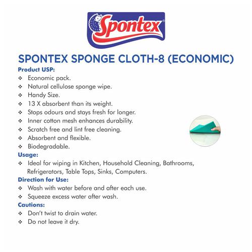 Spontex Multi Purpose Cleaning Kitchen Cloth Long Lasting Sponge