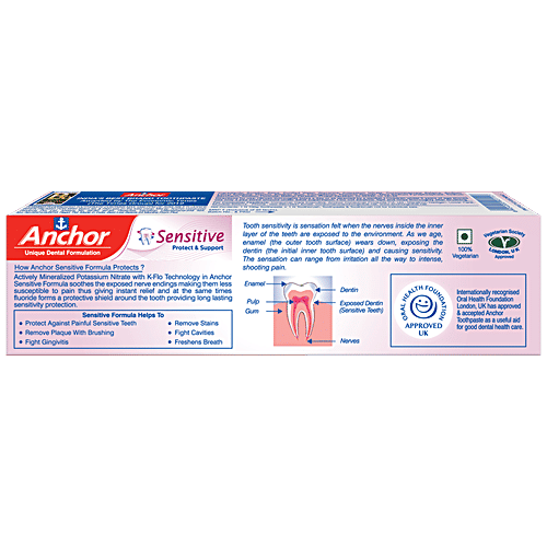 Buy Anchor Sensitive Toothpaste Protect & Support Online at Best
