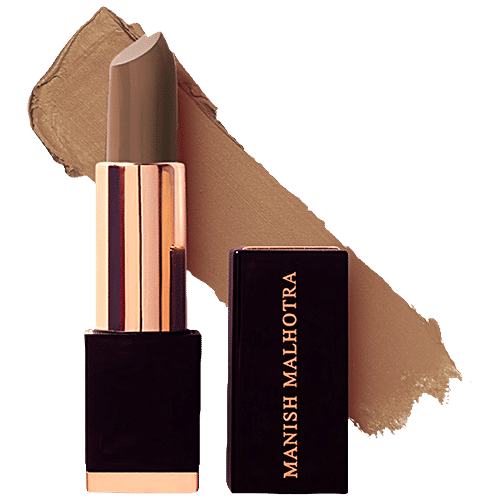 MyGlamm Hi-Shine Lipstick - Intense Colour, Smooth, Glossy, Manish Malhotra Beauty, 4 g 01 Cocoa Love