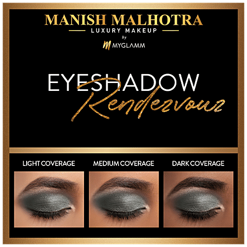 MyGlamm 9 In 1 Eyeshadow Palette - Intense Pigment, Long Wearing, Manish Malhotra Beauty, 9 g Rendezvous 
