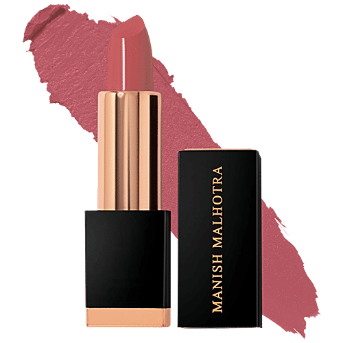 MyGlamm Soft Matte Lipstick - Highly Pigmented, Full Coverage, Manish Malhotra Beauty, 4 g Blush Rose 