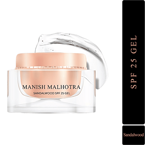 MyGlamm Sandalwood SPF 25 Gel - Brightens Dull Skin, Hydrating, Manish Malhotra Beauty, 50 g  