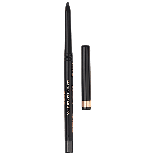 MyGlamm 24H Kajal Eyeliner - Waterproof, Creamy Texture, Matte Finish, Manish Malhotra Beauty, 0.35 g Smokey Diamond