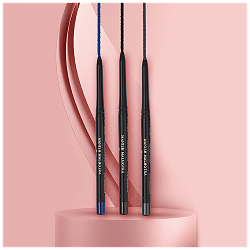 MyGlamm 24H Kajal Eyeliner - Waterproof, Creamy Texture, Matte Finish, Manish Malhotra Beauty, 0.35 g Smokey Diamond