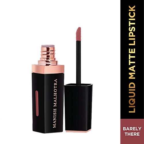 MyGlamm Liquid Matte Lipstick - Light Weight, Rich Pigment, Full Coverage, Manish Malhotra Beauty, 7 g Barely Nude