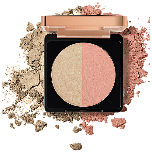 Buy MyGlamm Blush Highlighter Duo Long Wear Formula, Luminous Effect