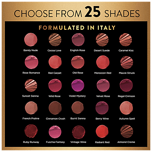 MyGlamm Hi-Shine Lipstick - Luscious Texture, High Coverage, Mirror Shine, Manish Malhotra Beauty, 4 g Velvet Rose