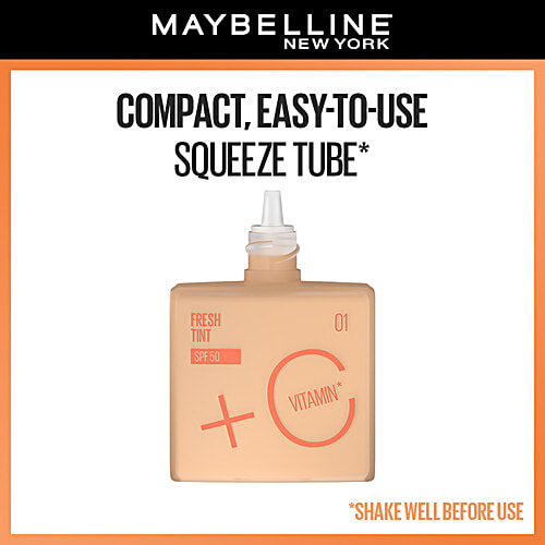 Maybelline New York Fit Me Fresh Tint - With Vitamin C, SPF 50, Natural Coverage, For Daily Use, 30 ml Shade 08 