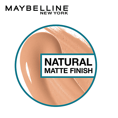 Maybelline New York Fit Me Matte+ Poreless Liquid Foundation - Matte Finish With 16H Oil Control, SPF 22, 30 ml Golden 312 