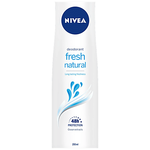 Buy Nivea Deodorant Fresh Natural, Non Antiperspirant, For Woman, Longlasting Online at Best