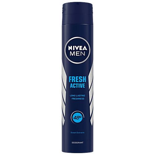 Buy NIVEA MEN Men Deodorant Fresh Active, Non Antiperspirant, Long Lasting Freshness Online at
