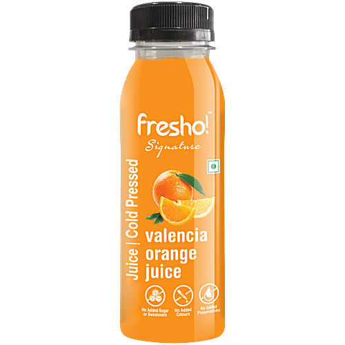 fresho! Signature Valencia Orange Juice - Cold Pressed, 1 L PET Bottle