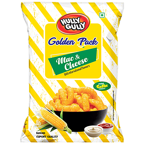 Buy Hully Gully CornPuffs Mac & Cheese, Golden Pack Online at Best