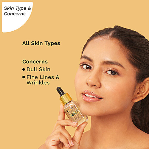 Pilgrim 24K Gold Serum - Niacinamide & Hyaluronic Acid, For All Skin Types, 20 ml  