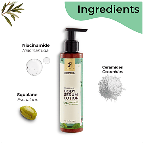 Buy PILGRIM Squalane Body Serum Lotion 5 Niacinamide & Ceramides