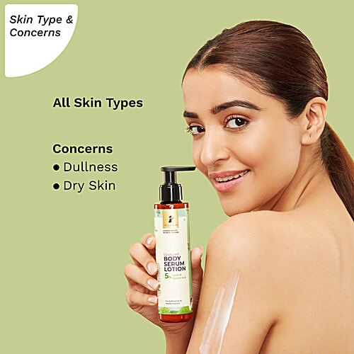 Pilgrim Squalane Body Serum Lotion - For Exfoliation & Moisturisation, 150 ml  