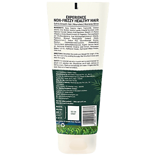 Pilgrim Patua & Keratin Hair Smoothing Conditioner For Dry & Frizzy Hair, 200 ml  Silicone Free