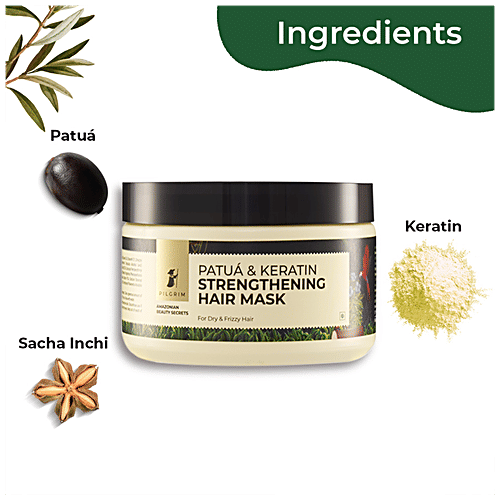 Buy PILGRIM Patua & Keratin Strengthening Hair Mask For Dry & Frizzy
