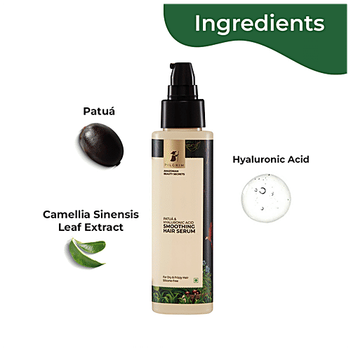 Buy PILGRIM Patua & Hyaluronic Acid Smoothing Hair Serum For Dry & Frizzy Hair Online at Best