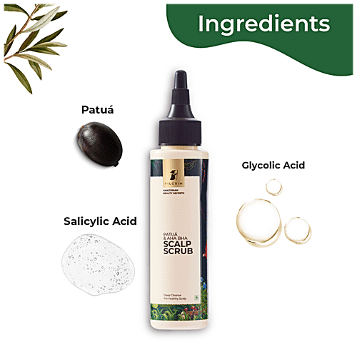 Pilgrim Patua & AHA BHA Scalp Scrub - Deep Cleanse, For Healthy Scalp, 100 ml  