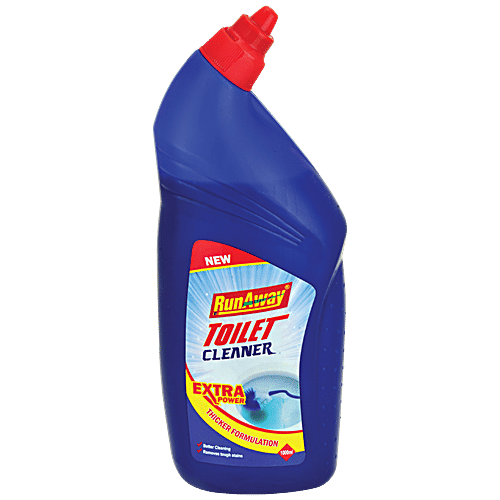 Runaway Toilet Cleaner - Extra Power, Kills 99.9% Germs, Removes Tough Stains, 1 L  