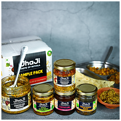 Buy JhaJi Pickles & Chutney Sookha Bharua Mango, Mithila Special