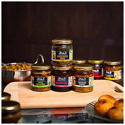 Buy JhaJi Pickles & Chutney Sookha Bharua Mango, Mithila Special