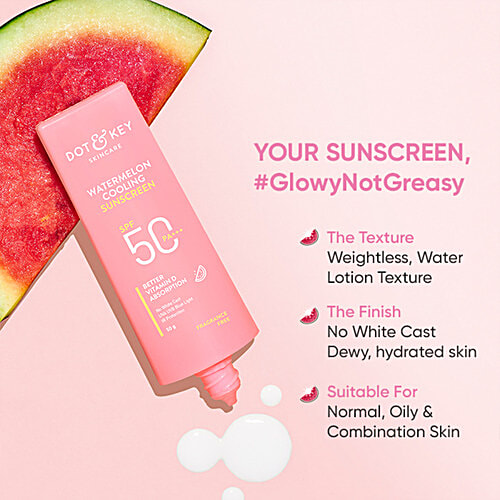 Buy Dot & Key Watermelon Cooling Sunscreen SPF 50, PA+++, Boosts