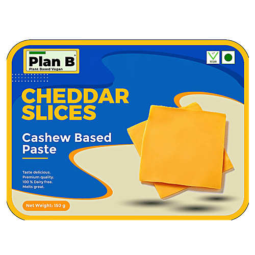 Buy Plan B Vegan Cheddar Cheese Slices Plant Based, Meltable Online