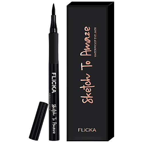 Buy FLiCKA Sketch To Amaze Waterproof Eyeliner, Long Lasting, Smudge Proof Online at Best