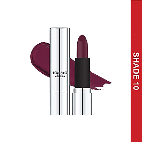 Buy FLiCKA Tomato Lipstick For Dry Lips, Matte Finish, Full Coverage