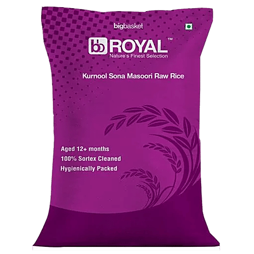 Buy BB Royal Kurnool Sona Masoori Raw Rice Online at Best Price of Rs
