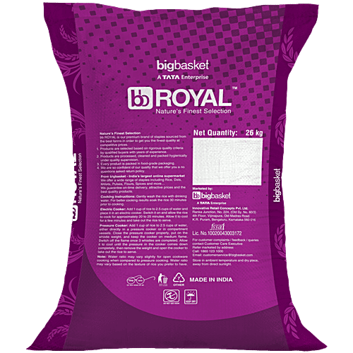 bb Royal Kurva Boiled Rice, 26 kg Bag