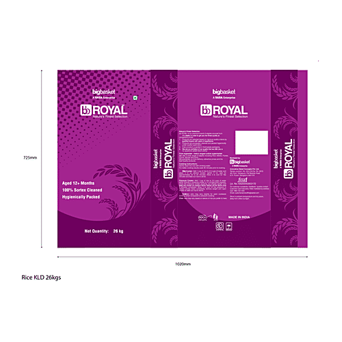 bb Royal Kurva Boiled Rice, 26 kg Bag