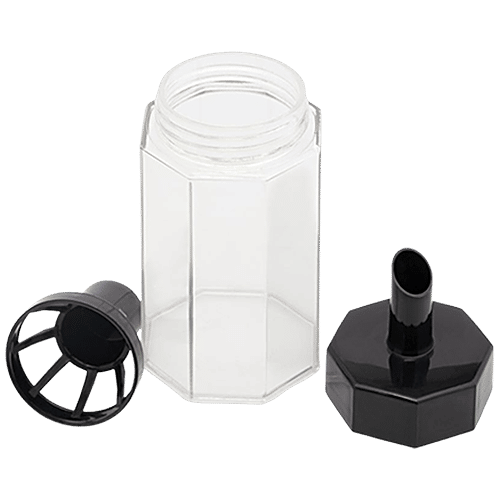 Gluman Sugar Dispenser - Plastic, Break-Resistant, Durable, 
Black, 200 ml  