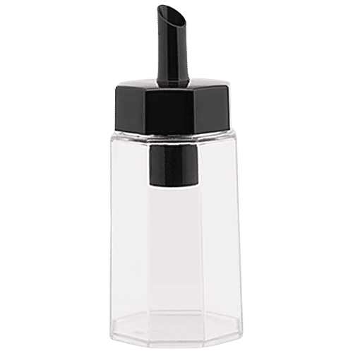 Gluman Sugar Dispenser - Plastic, Break-Resistant, Durable, 
Black, 200 ml  