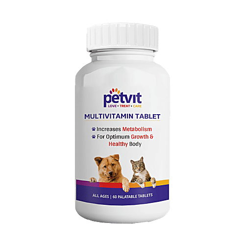 Buy Petvit Multivitamin Tablet Increases Metabolism & Healthy