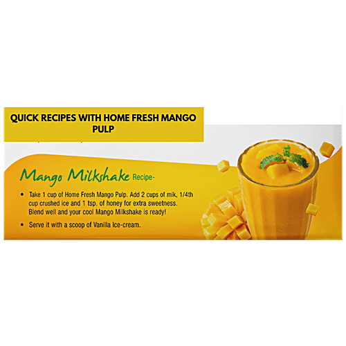 Buy Home Fresh Alphonso Mango Pulp Natural/ Unsweetened Online at