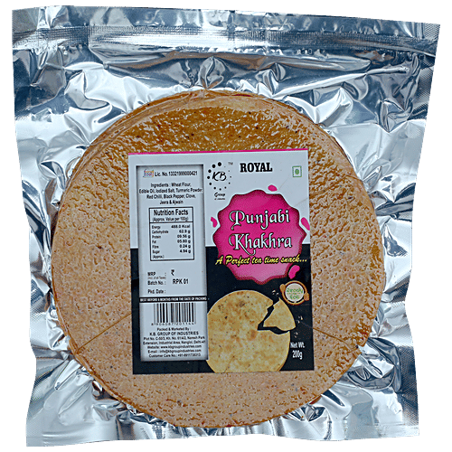 Royal Punjabi Khakhra - Ready To Eat, Tea Time Snack, 200 g  