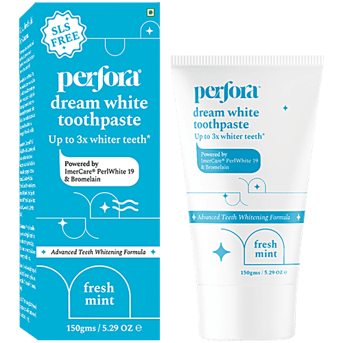 Perfora Dream White Toothpaste - Fresh Mint, Advanced Formula, 150 g  