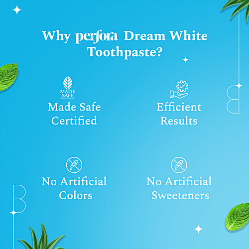 Perfora Dream White Toothpaste - Fresh Mint, Advanced Formula, 150 g  