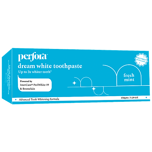 Perfora Dream White Toothpaste - Fresh Mint, Advanced Formula, 150 g  