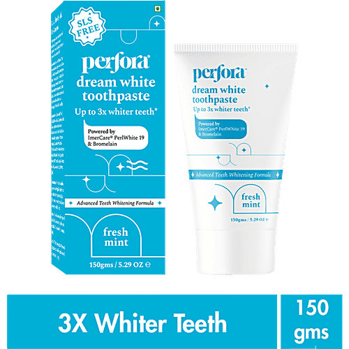 Perfora Dream White Toothpaste - Fresh Mint, Advanced Formula, 150 g  