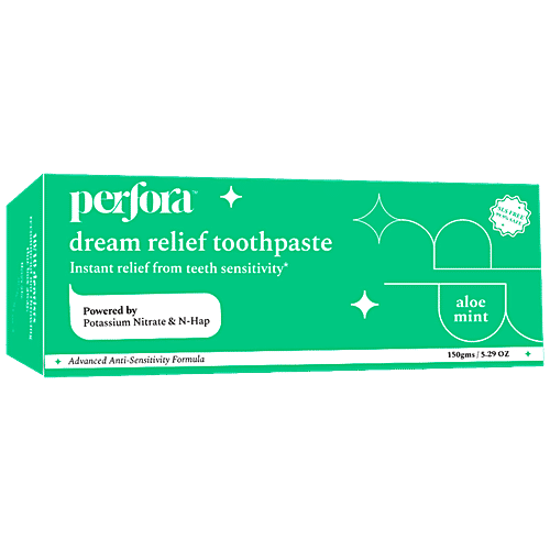 Perfora Dream Relief Toothpaste - Aloe Mint, Sensitivity Relief, 150 g  