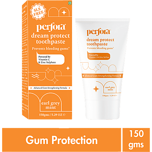 Buy Perfora Dream Protect Toothpaste Earl Grey Mint, Strong Gum, Prevents Bleeding Online at