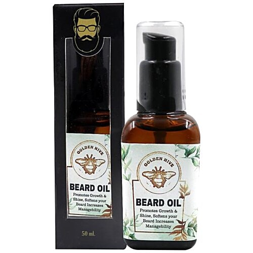 Buy Golden Hive Beard Oil Promotes Growth & Shine Online at Best