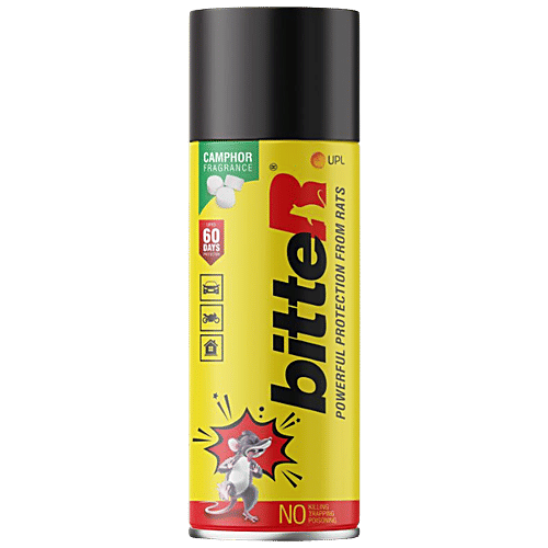Buy bitteR Powerful Protection From Rats Spray Camphor Fragrance, Non