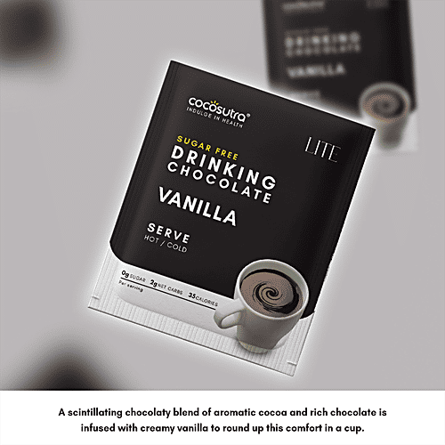 Buy Cocosutra Sugar Free Drinking Chocolate Mix Swiss Vanilla, Single