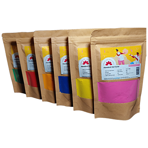 House of Festivals Standard Organic Herbal Holi Colour/Gulal - Blue,Non-Toxic,For Festive Use, 100 g