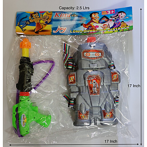 House of Festivals Holi Color Pichkari/Water Gun Robot Shape With Storage Tank,Medium,High Quality, 1 pc  